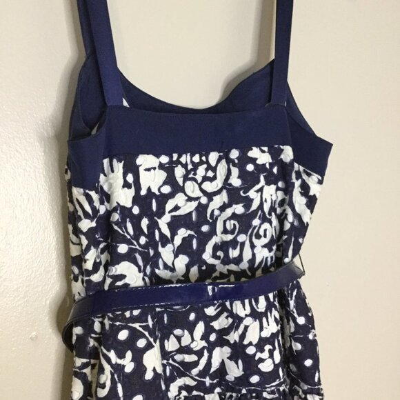 Cynthia Steffe Navy & White Eyelet Summer Dress - Picture 7 of 10